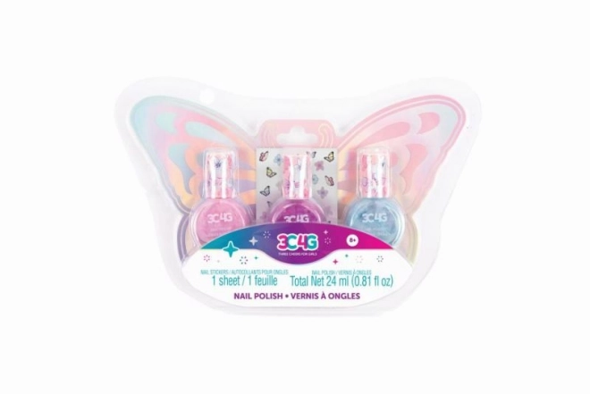Ensemble de vernis à ongles papillon