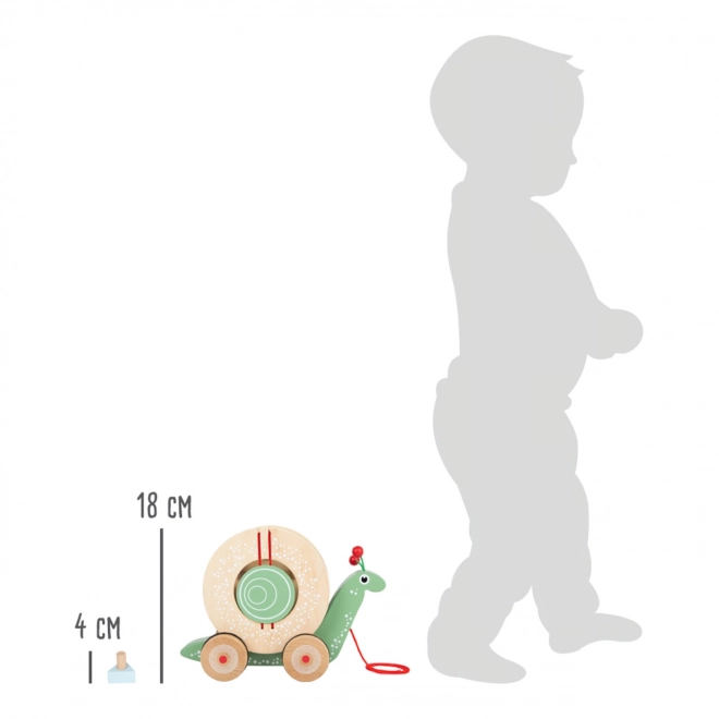 Petit escargot moteur à tirer avec formes