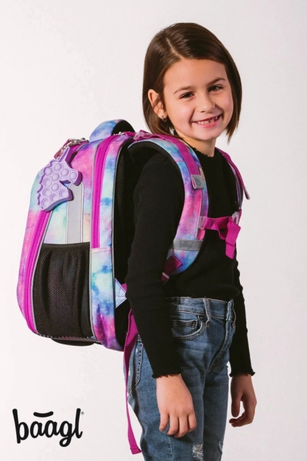 ENSEMBLE BAAGL 5 Shelly Licorne : cartable, trousse, sac, chemise, boîte
