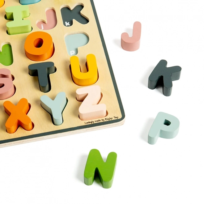 Bigjigs Toys Puzzle en bois grandes lettres - ABC