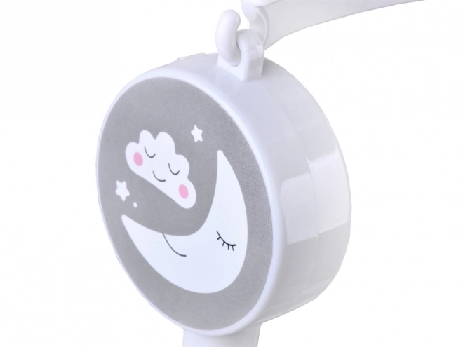 Mobile musical pour bébé avec arc-en-ciel