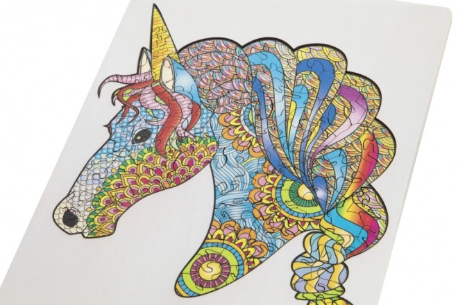 Puzzle en bois licorne