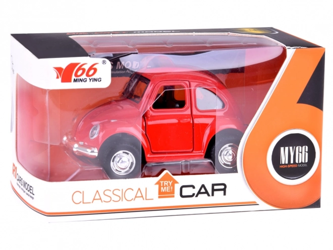 Voiture en métal avec portes ouvrantes et phares
