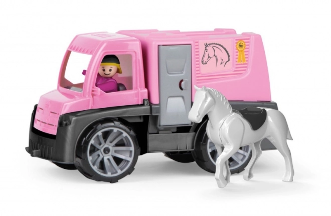 Auto Truxx transport de chevaux avec figurines en plastique 26cm dans une boîte 39x22x16cm 24m+