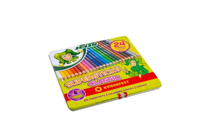 Supersticks 24 couleurs dans une boîte en métal