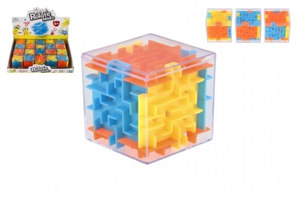 Cube casse-tête avec bille 4x4x4 plastique 20 pcs en boîte