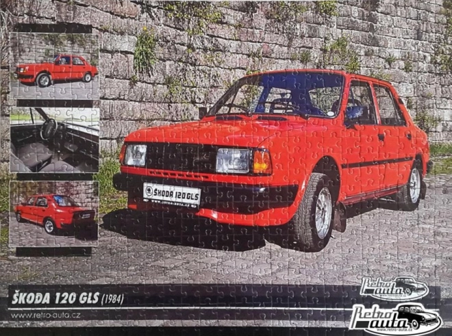Puzzle Retro voitures Škoda 120 GLS (1984) 500 pièces