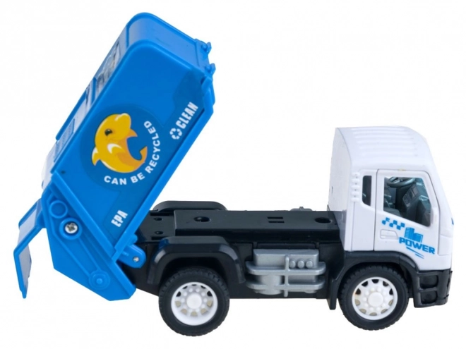 Ensemble de jouets Chantier - Grue, Benne Basculante, Camion Poubelle et Toupie – A