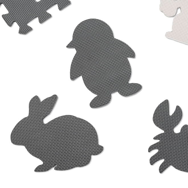 Puzzle en mousse contrastée avec animaux - 9 pièces