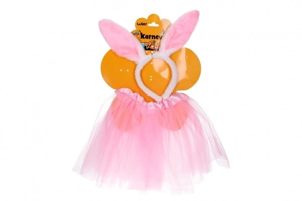 Ensemble de carnaval - lapin rose