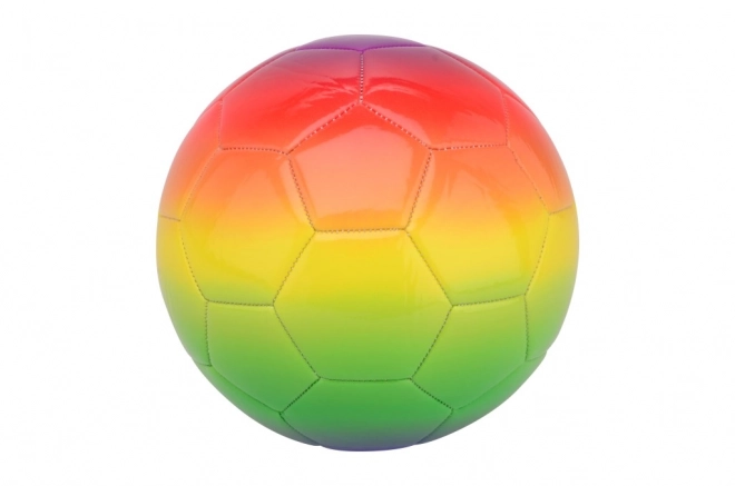 Ballon de football en cuir arc-en-ciel