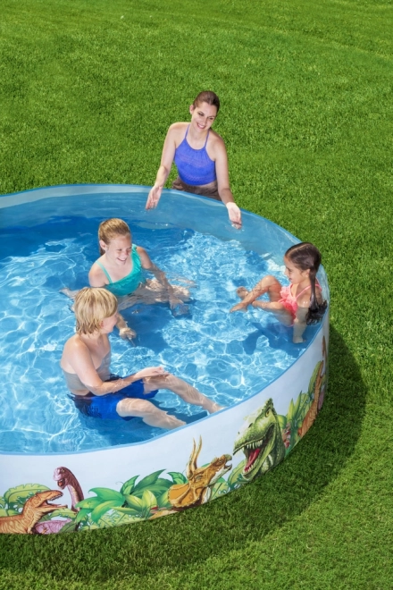 Piscine Remplie de Plaisir Dinosaures 8FT BESTWAY
