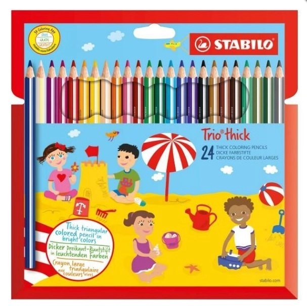 STABILO Trio crayons forts 24 pcs