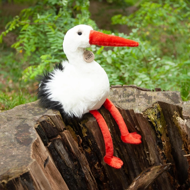 Rappa Oiseau en peluche cigogne 39 cm ÉCOLOGIQUE