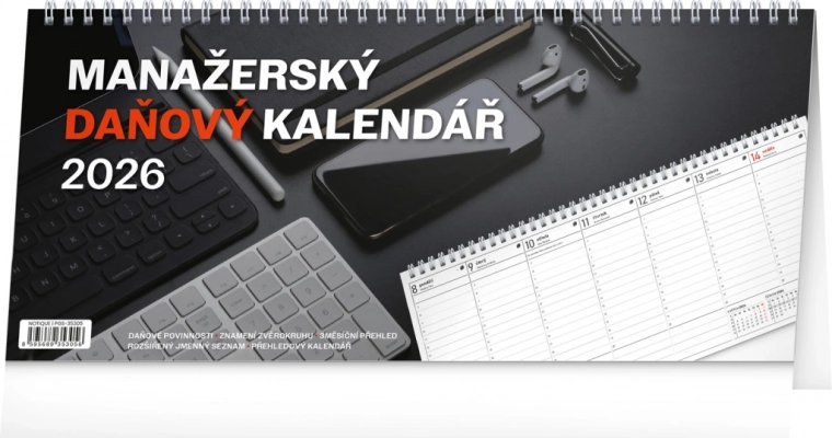 Calendrier de bureau Fiscalité Manager 2026