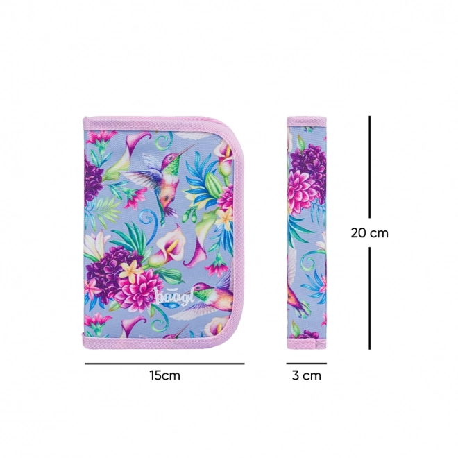 BAAGL Trousse scolaire classique deux rabats Colibri