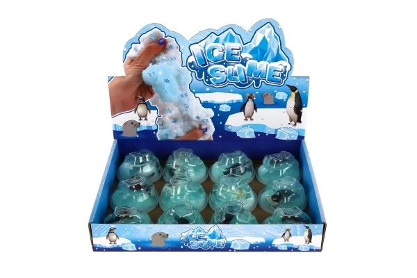 Slime avec un pingouin dans un glacier