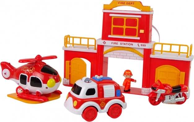 Caserne de pompiers avec sons réalistes