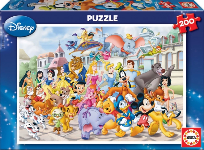 EDUCA Puzzle Parade des personnages Disney 200 pièces