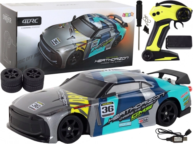 Voiture RC de sport 4x4 1:16 avec stabilisation et vitesse de 30 km/h