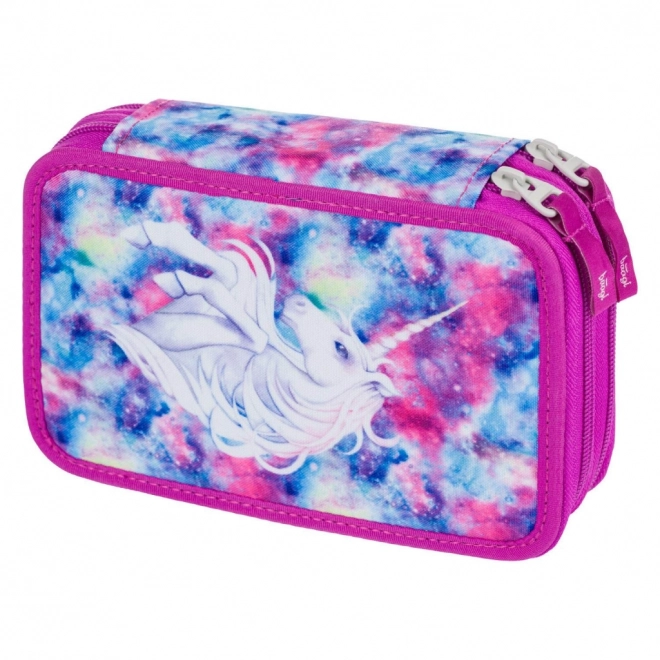 BAAGL Trousse scolaire à deux étages Licorne