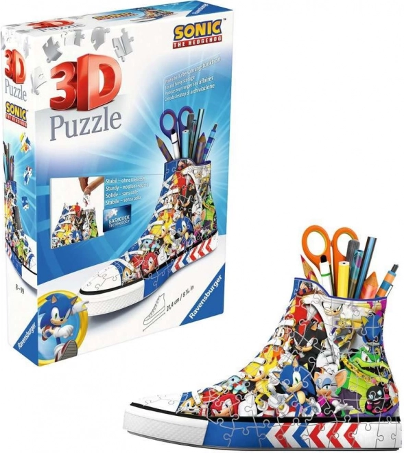Ravensburger puzzle 3D chaussure Sonic le hérisson 112 pièces