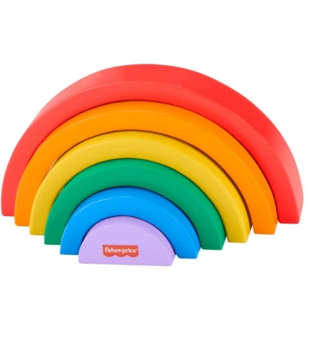Arc-en-ciel en bois à empiler Fisher-Price pour enfants