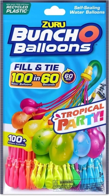 Ballons d'eau pour fête tropicale