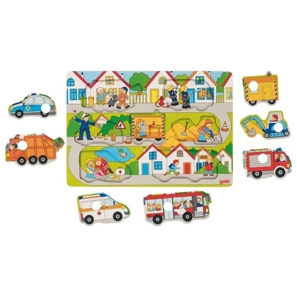 GOKI puzzle en bois - Sur la route