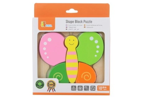 Puzzle en bois pour les plus petits - papillon