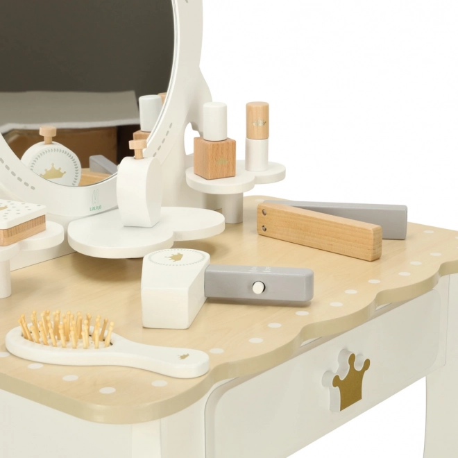 Coiffeuse en bois pour filles Bella avec accessoires