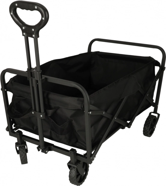 Chariot de transport pliant pour achats avec roues pivotantes et poignée télescopique