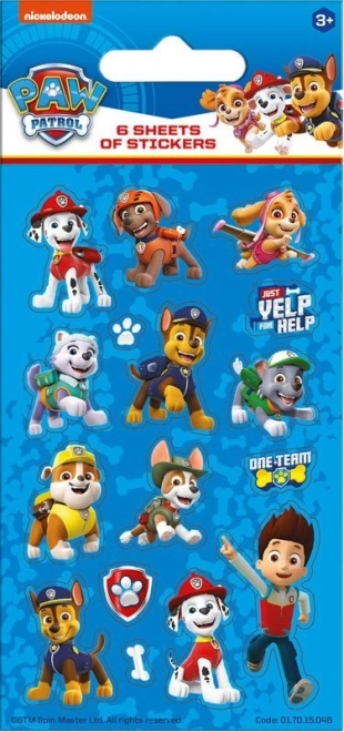 NICKELODEON Autocollants Pat' Patrouille en bleu