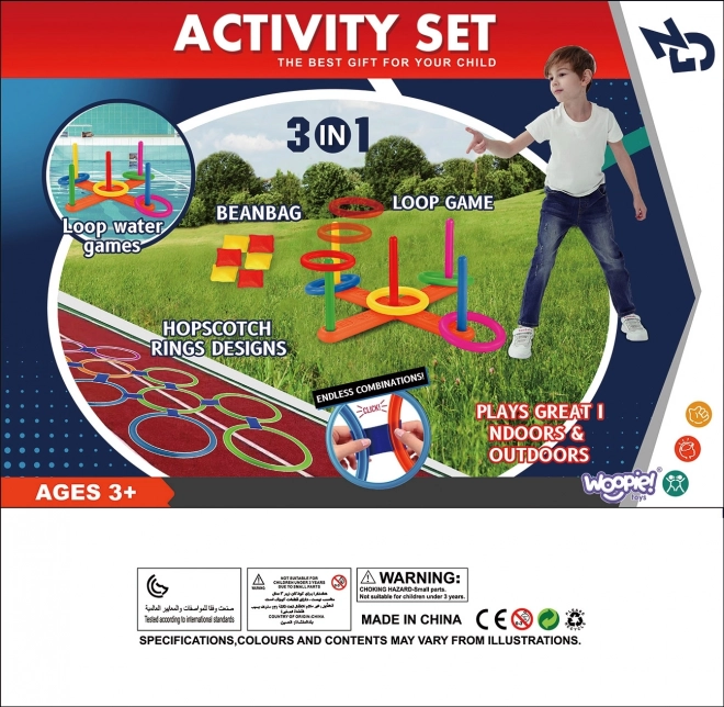 Ensemble 3 en 1 pour jeux en plein air de Woopie