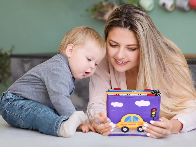 Livre sensoriel pliable pour bébés