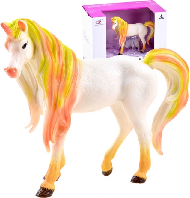Figurine licorne à crinière arc-en-ciel – Licorne