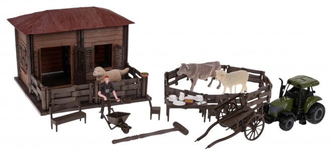 Ferme avec tracteur + accessoires