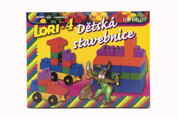 jeu de construction LORI 4 en plastique, 100 pièces
