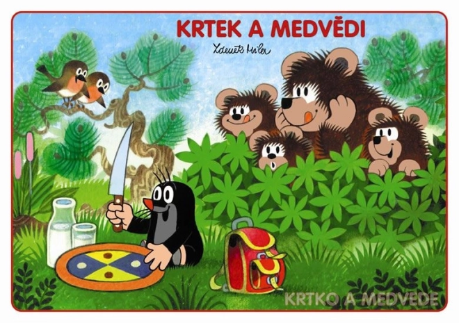 Livre de coloriage La petite taupe et les ours