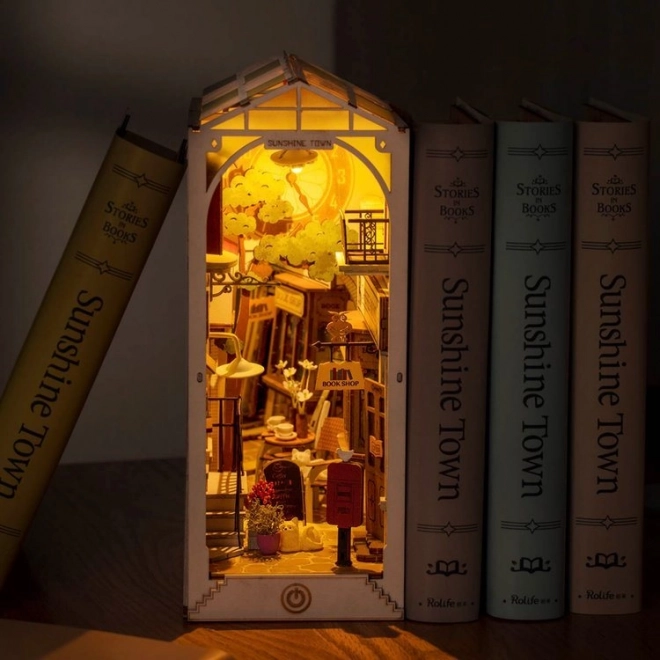 Ratelier de livres Ville du Soleil avec éclairage LED modèle 3D