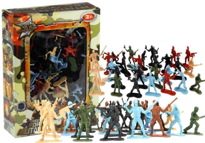 Grand ensemble de figurines militaires