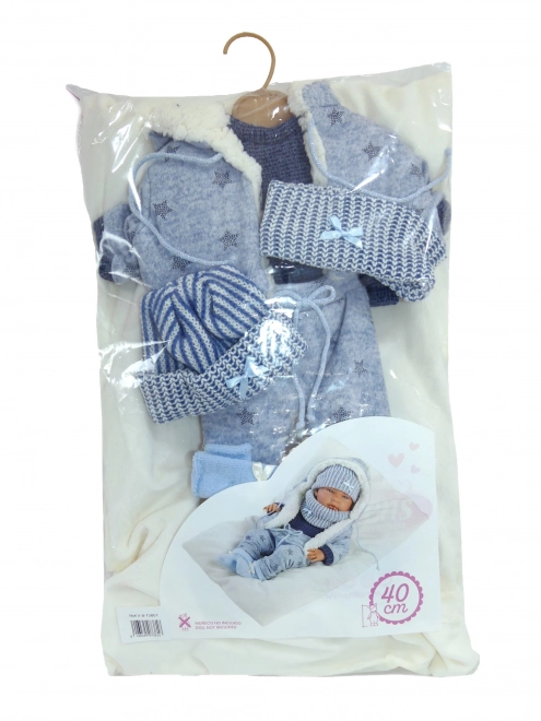 Llorens M738-81 ensemble de vêtements pour poupée bébé NEW BORN taille 40-42 cm