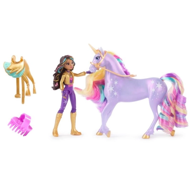 Figurines de l'académie des licornes 11 cm sophia et wildstar