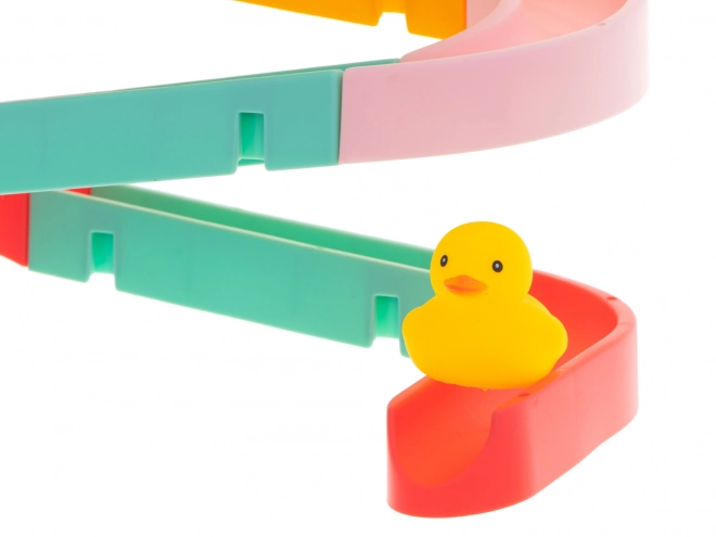 Toboggan coloré pour baignoire pour petits canards