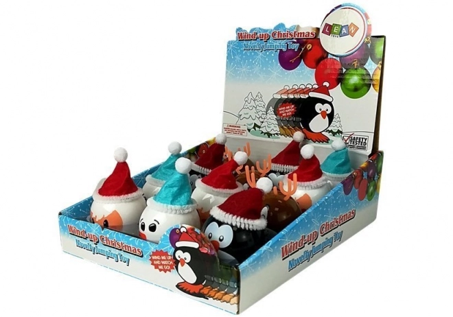 Ensemble de jouets de Noël vissables 12 pièces pingouin renne bonhomme de neige Père Noël