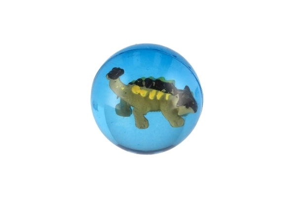 Balle/ballon avec dinosaure 4cm assortiment de types 32 pièces dans un pot