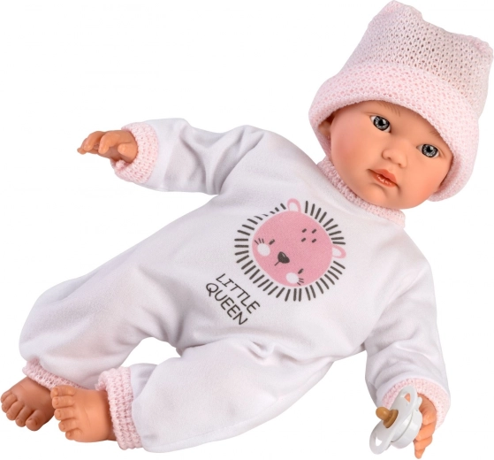 Bébé réaliste qui pleure et appelle « maman, papa »