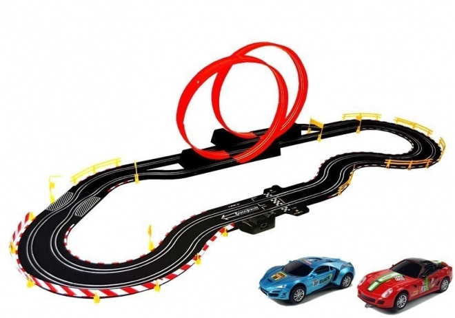 Piste de course TOP TURBO avec deux voitures et contrôleurs