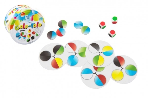 Jeu de société Colo-rolo dans une boîte en métal