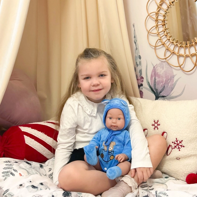 Poupée royale Woopie bébé en tenue d'ourson 46 cm